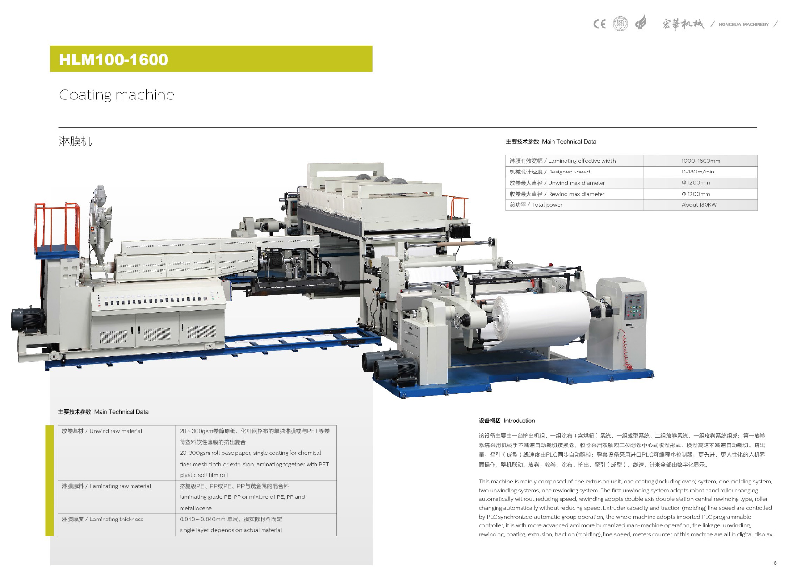 HLM100-1600 Coating machine